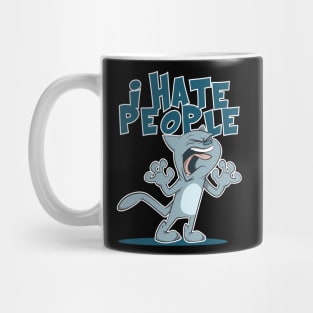 Cat Hates People Mug